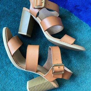 Old Navy Faux-Leather 3in. Block Heel Sandals